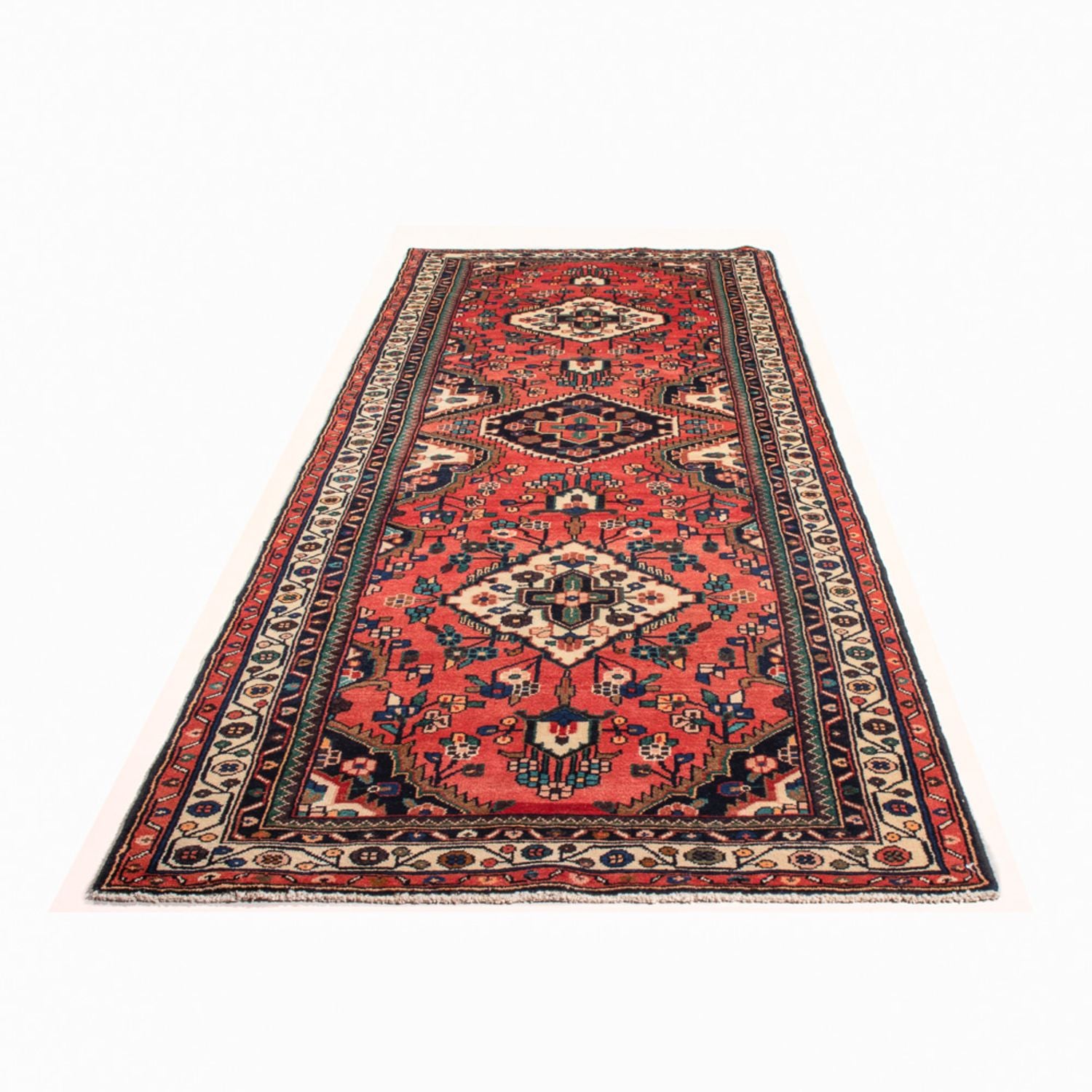 Løber Persisk tæppe - Nomadisk - 336 x 111 cm - rød