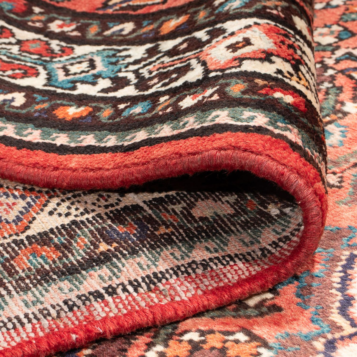 Løber Persisk tæppe - Nomadisk - 327 x 121 cm - rød