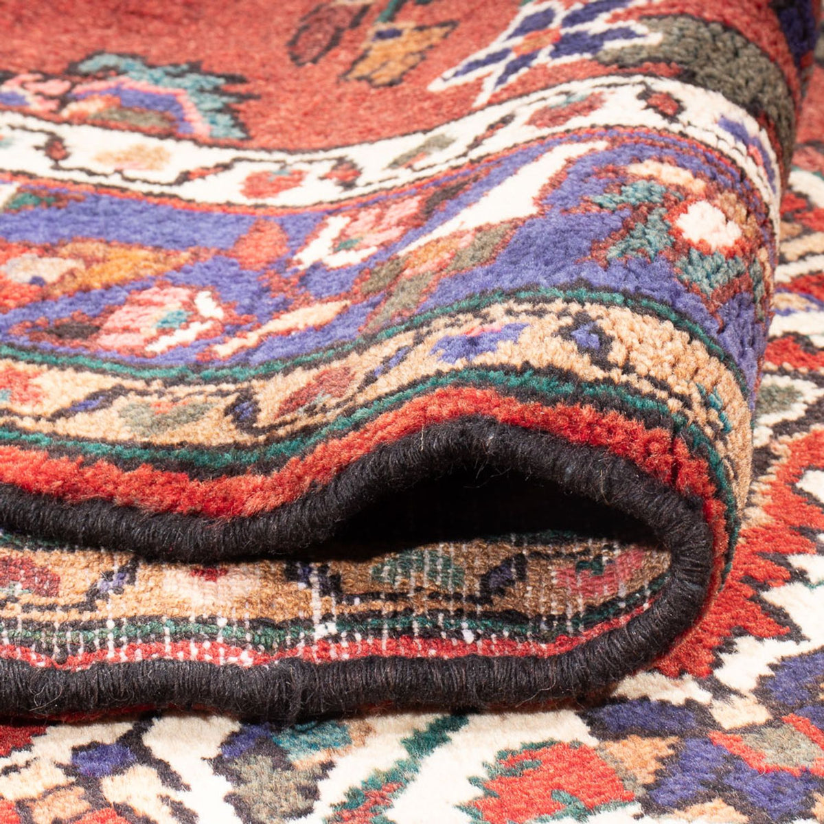 Løber Persisk tæppe - Nomadisk - 300 x 113 cm - rød