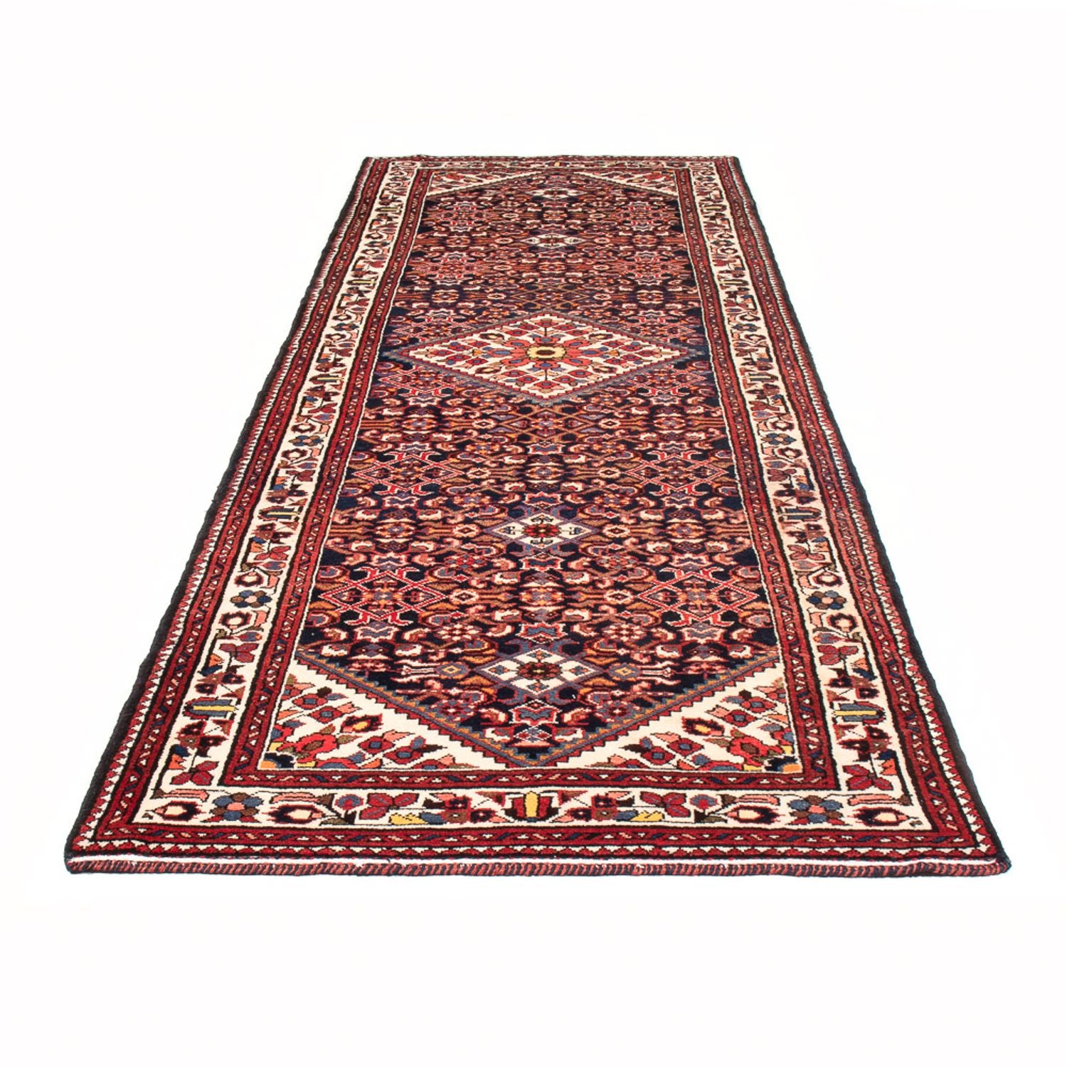 Løber Persisk tæppe - Nomadisk - 330 x 116 cm - mørkeblå