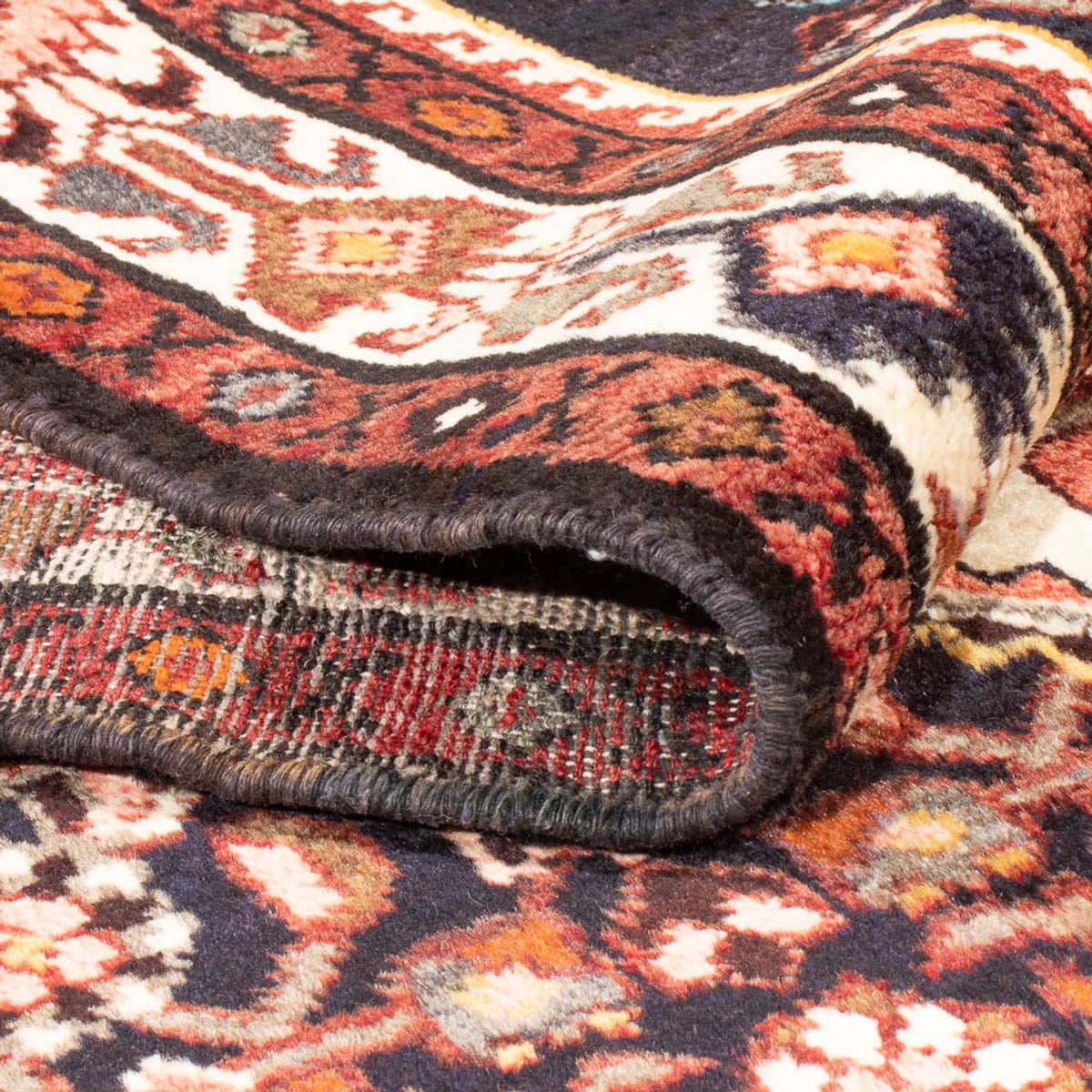 Løber Persisk tæppe - Nomadisk - 307 x 122 cm - mørkeblå