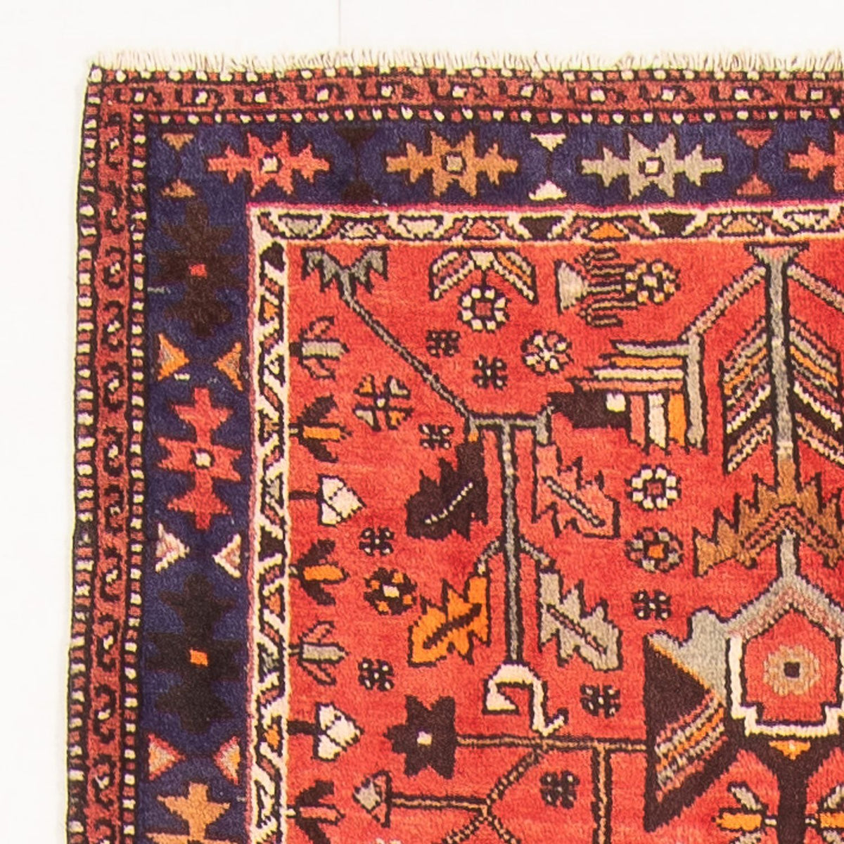 Løber Persisk tæppe - Bijar - 300 x 106 cm - rød