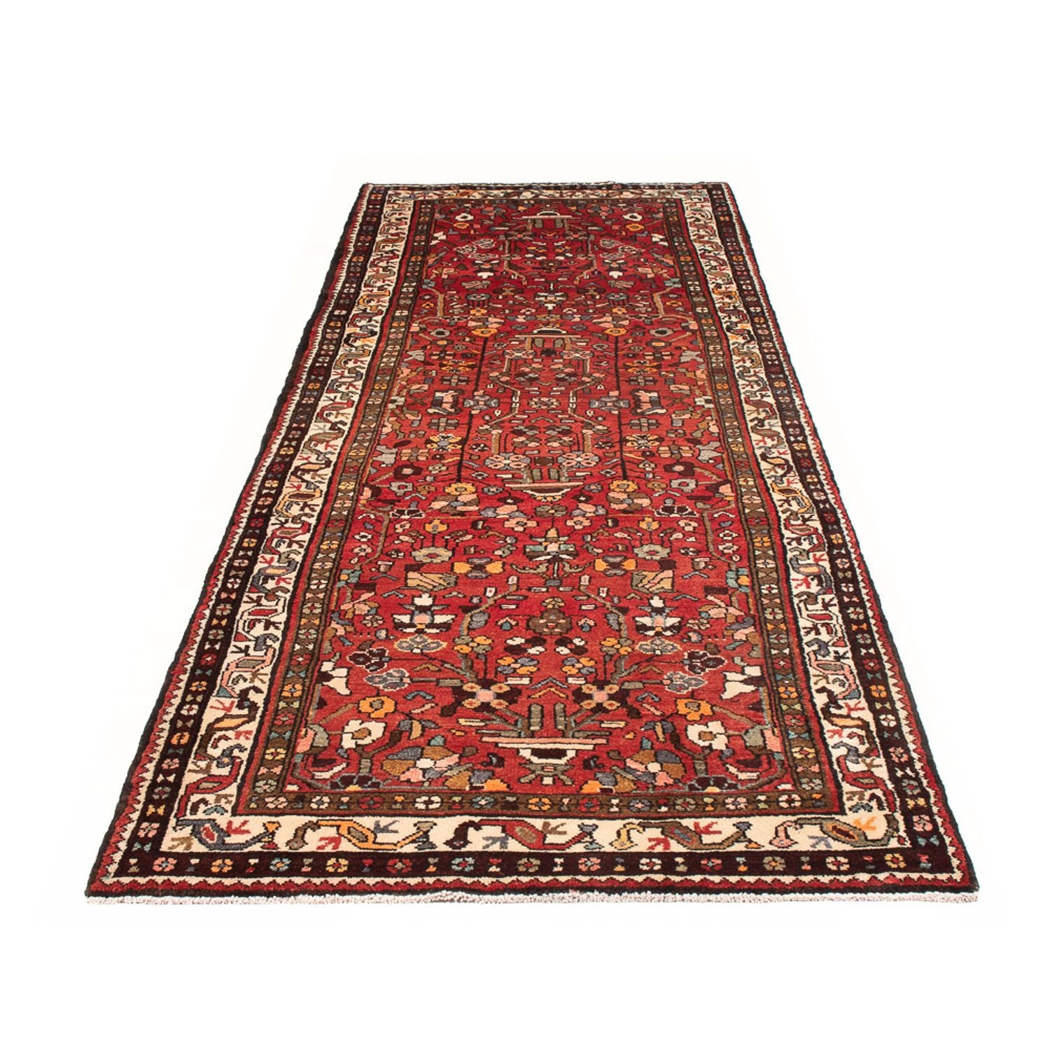 Løber Persisk tæppe - Nomadisk - 325 x 110 cm - rød
