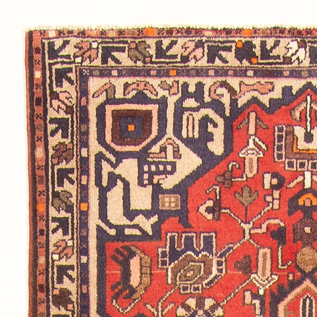 Løber Persisk tæppe - Bijar - 293 x 109 cm - rød