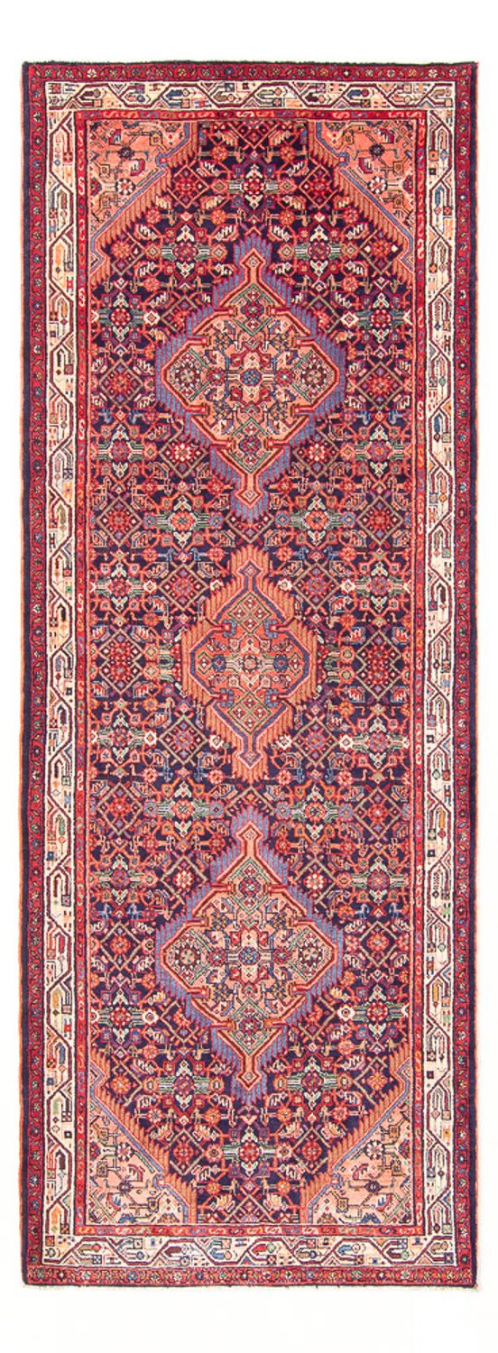 Løber Persisk tæppe - Nomadisk - 335 x 120 cm - mørkeblå