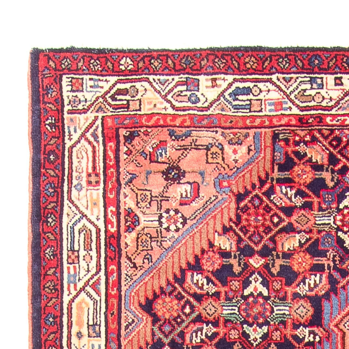 Løber Persisk tæppe - Nomadisk - 335 x 120 cm - mørkeblå