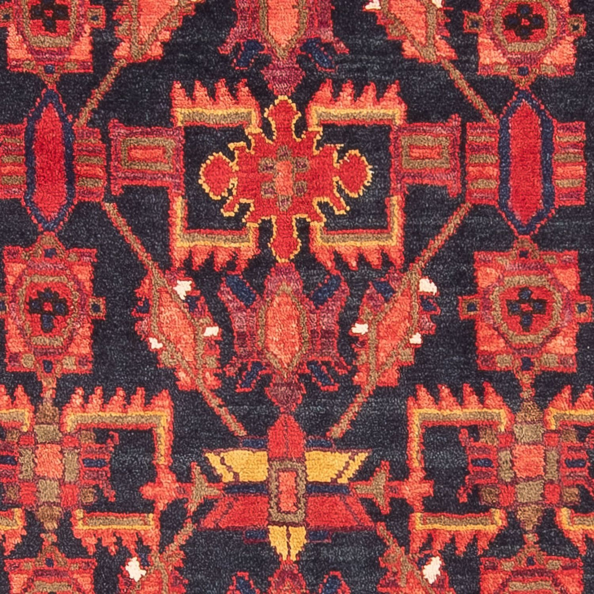 Løber Persisk tæppe - Bijar - 310 x 112 cm - mørkeblå