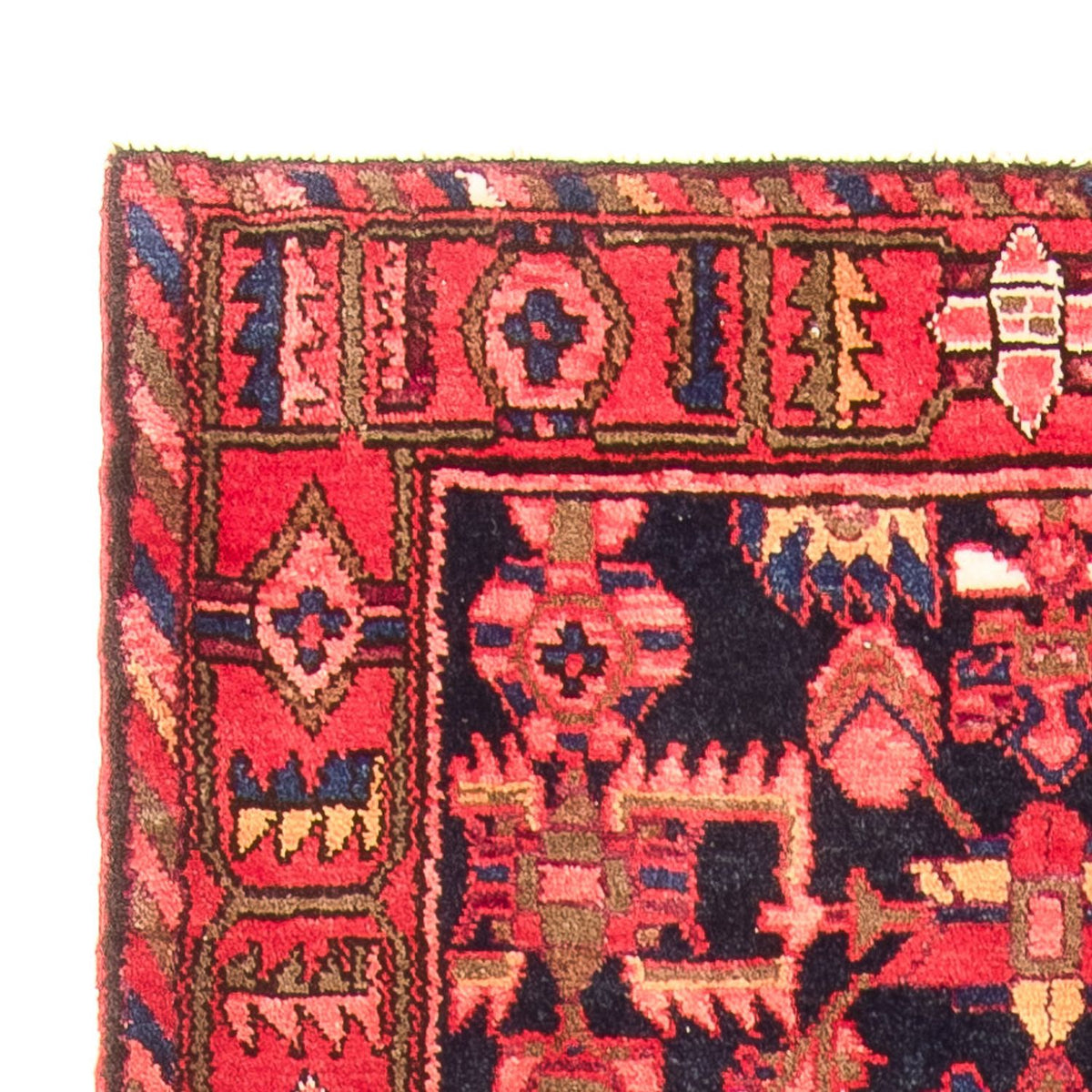 Løber Persisk tæppe - Bijar - 310 x 112 cm - mørkeblå