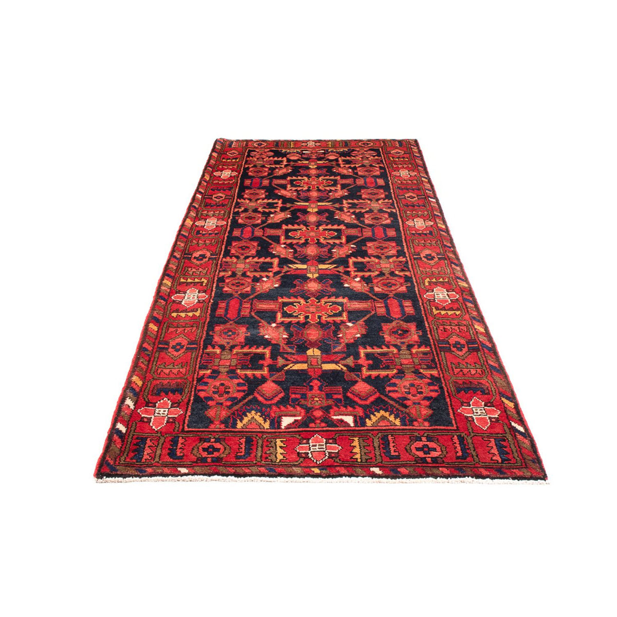 Løber Persisk tæppe - Bijar - 310 x 112 cm - mørkeblå