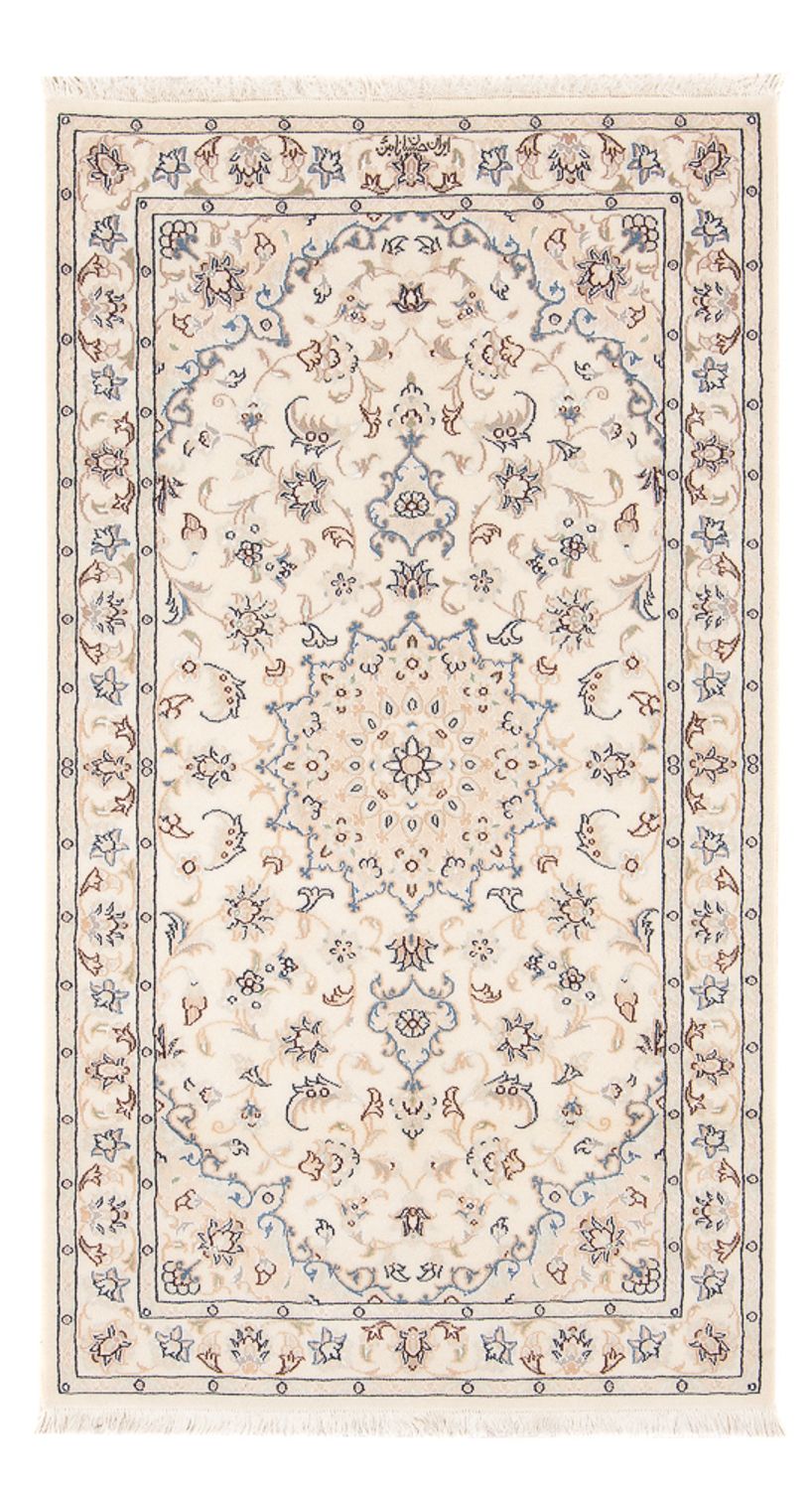 Persisk tæppe - Nain - Premium - 142 x 74 cm - creme