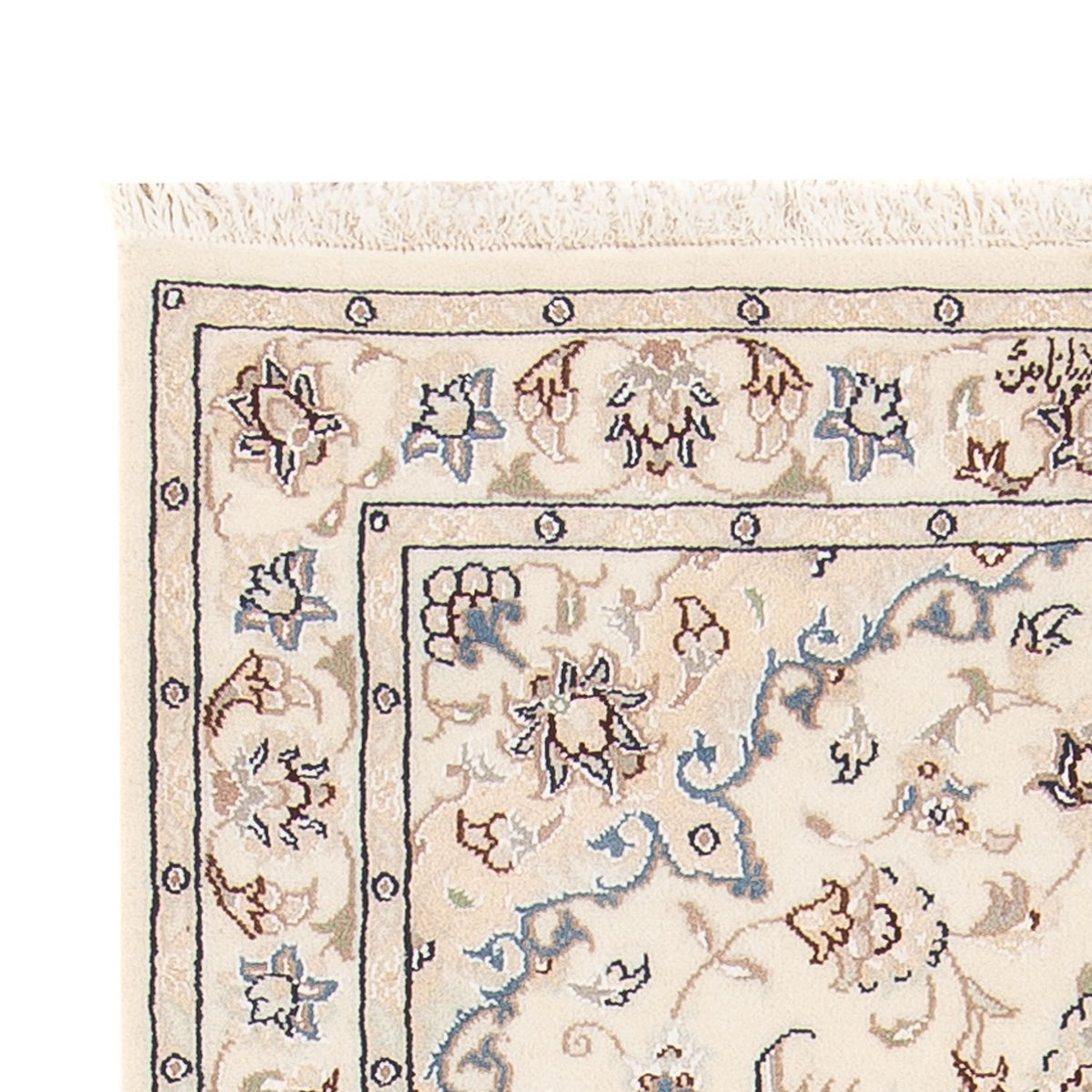 Persisk tæppe - Nain - Premium - 142 x 74 cm - creme