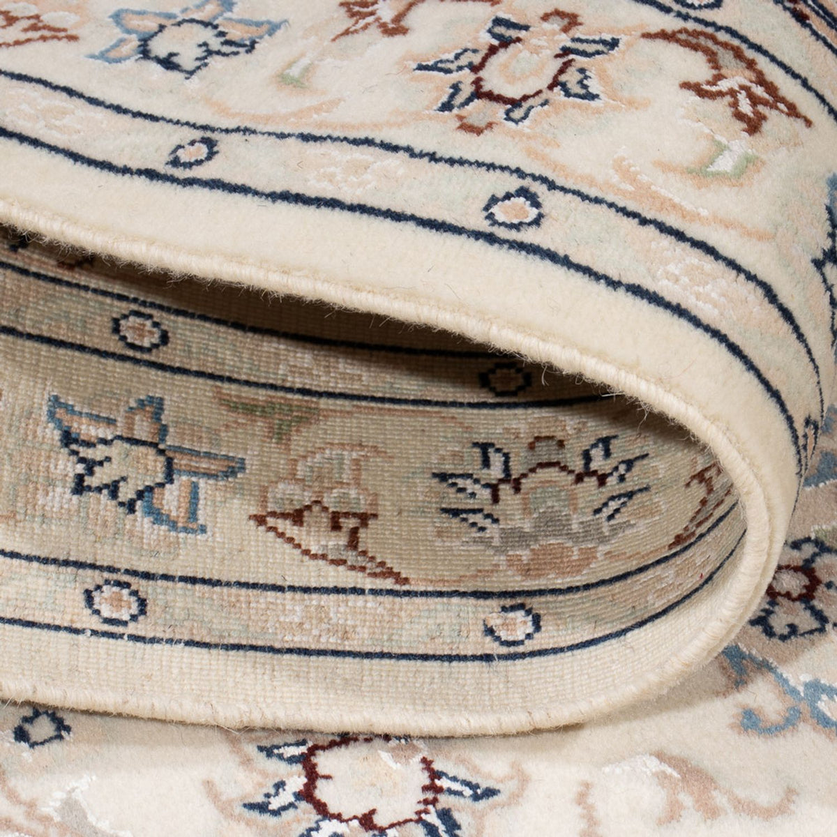 Persisk tæppe - Nain - Premium - 142 x 74 cm - creme