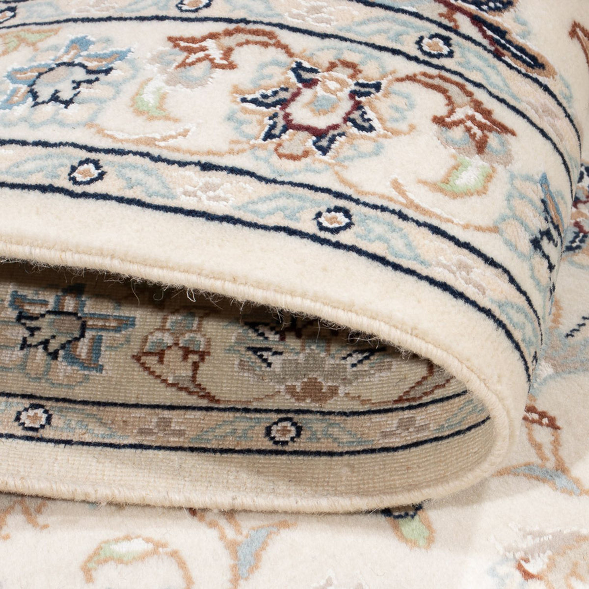 Persisk tæppe - Nain - Premium - 137 x 76 cm - creme