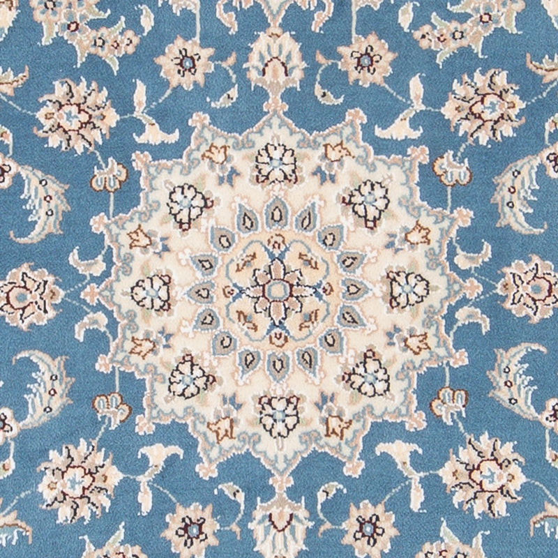 Persisk tæppe - Nain - Premium - 138 x 76 cm - lyseblå
