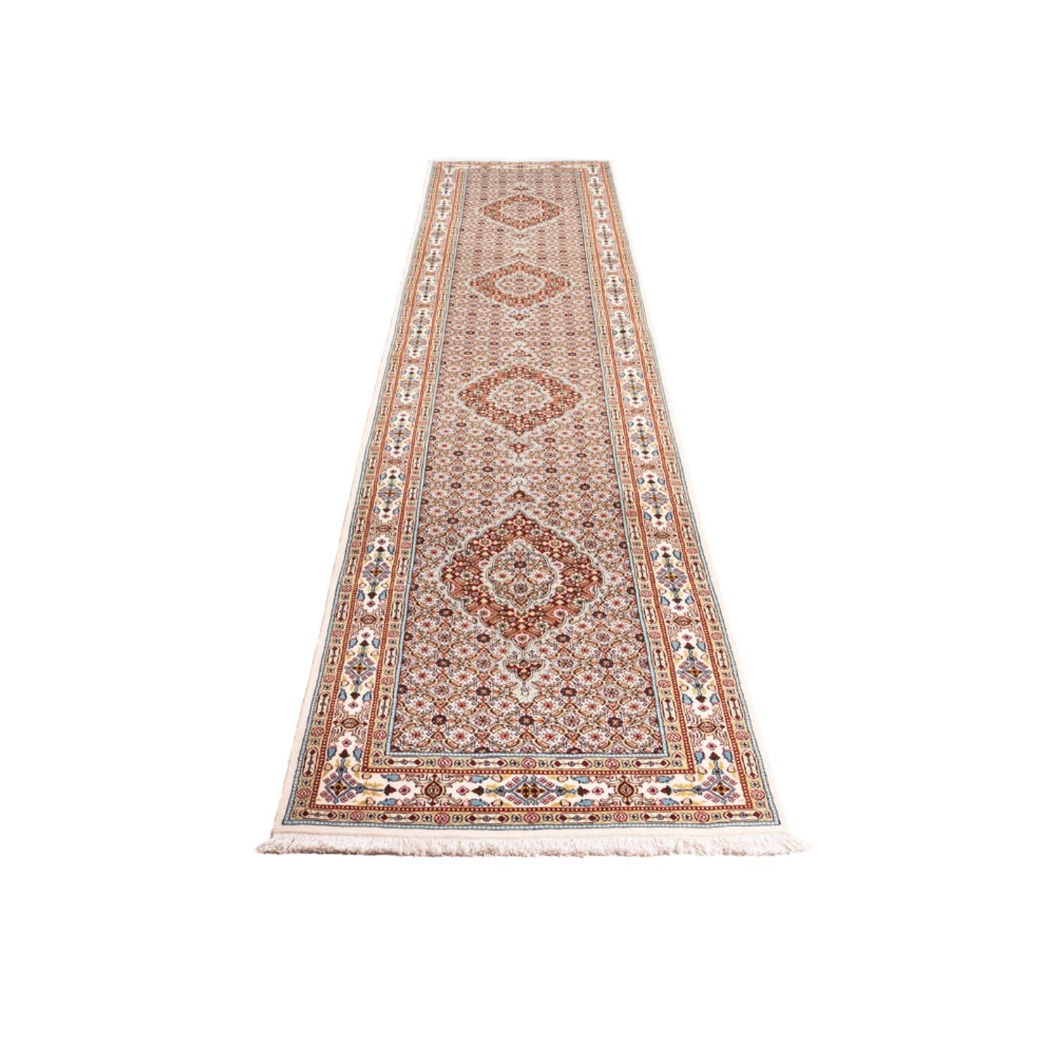 Løber Persisk tæppe - Classic - 390 x 76 cm - creme