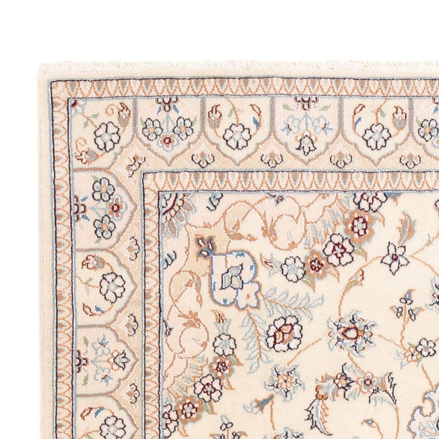 Persisk tæppe - Nain - Premium - 153 x 106 cm - creme