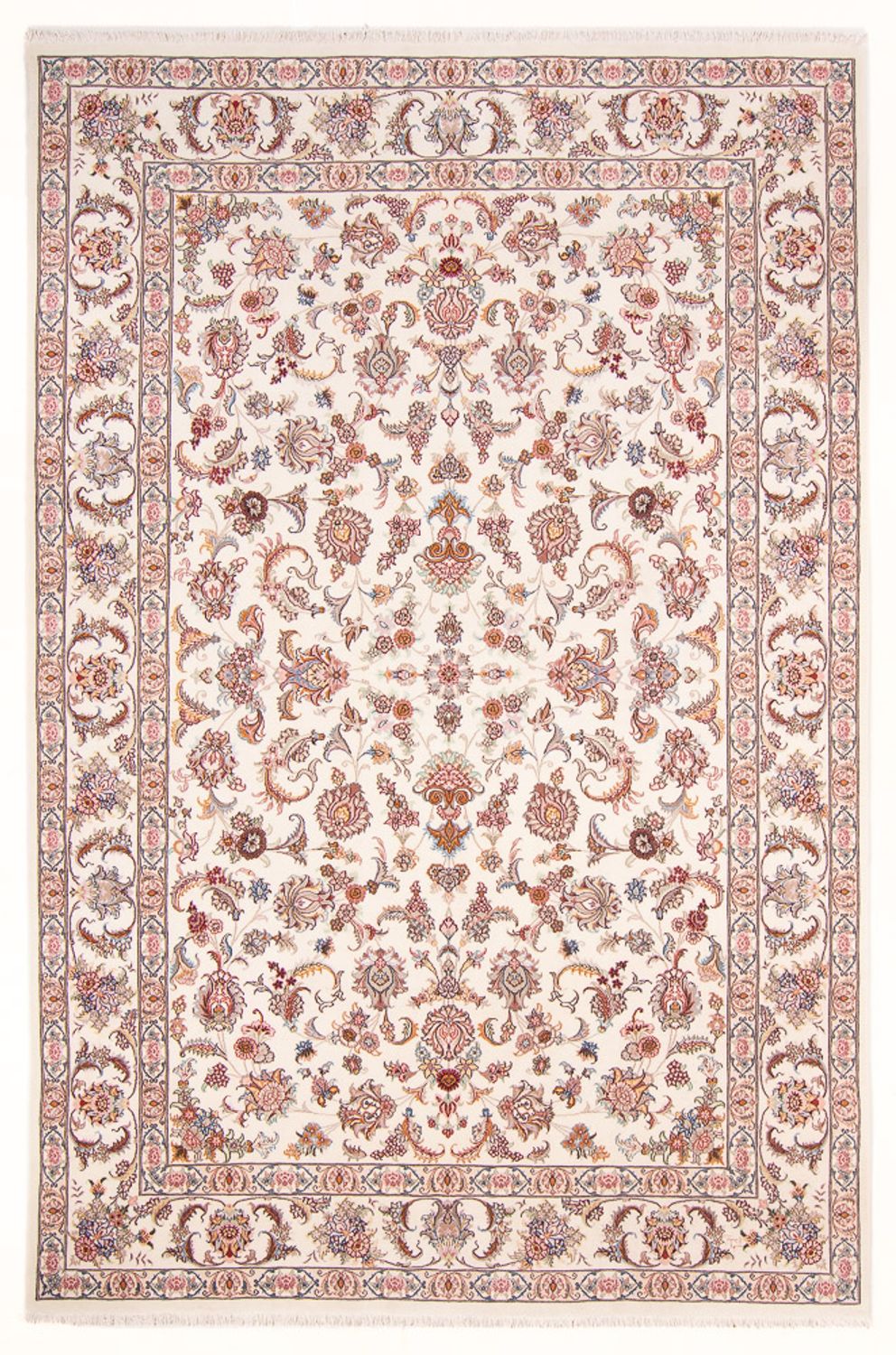 Persisk tæppe - Nain - Royal - 297 x 197 cm - creme