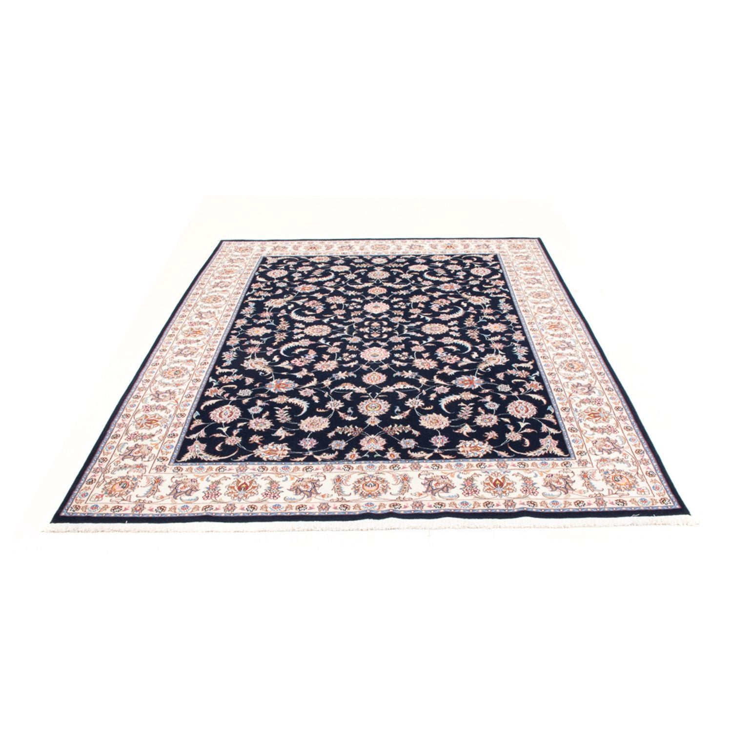 Persisk tæppe - Tabriz - Royal - 240 x 172 cm - mørkeblå