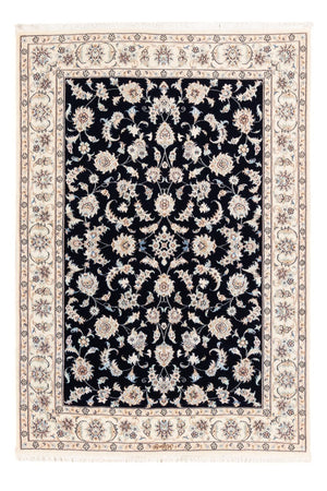 Persisk tæppe - Nain - Premium - 174 x 121 cm - mørkeblå