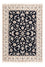Persisk tæppe - Nain - Premium - 174 x 121 cm - mørkeblå