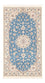 Persisk tæppe - Nain - Premium - 138 x 76 cm - lyseblå