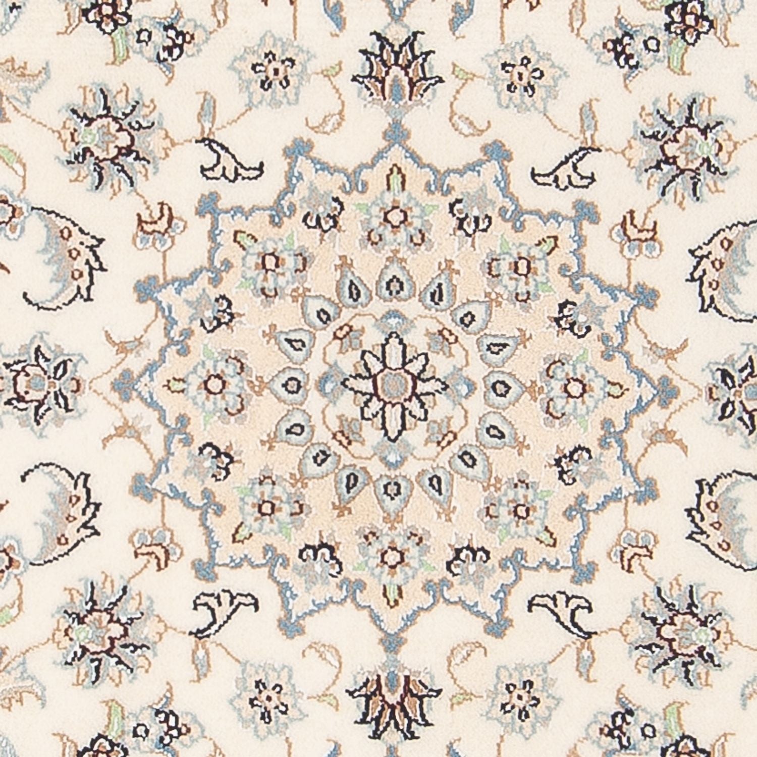 Persisk tæppe - Nain - Premium - 138 x 76 cm - creme