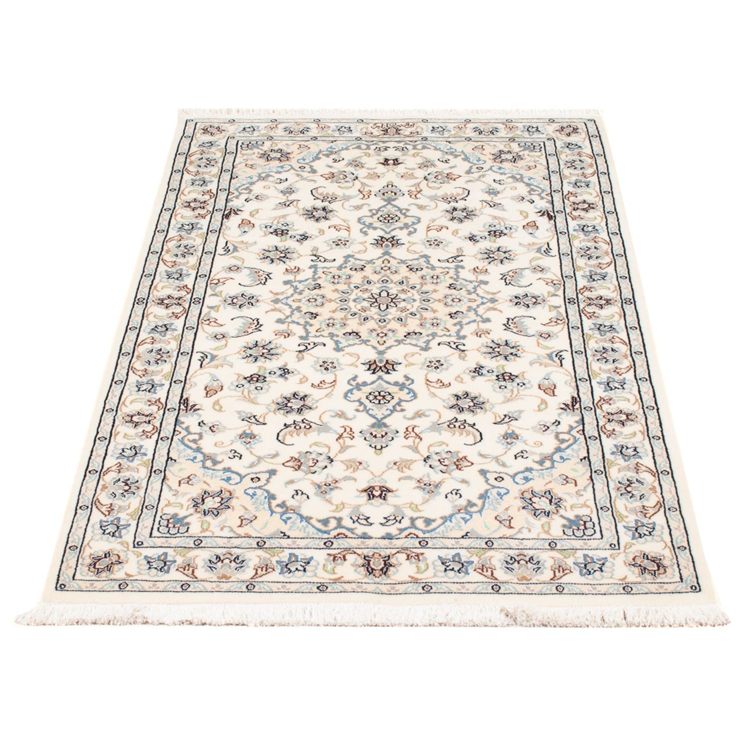 Persisk tæppe - Nain - Premium - 138 x 76 cm - creme
