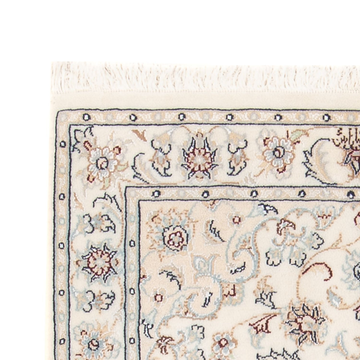 Persisk tæppe - Nain - Premium - 118 x 79 cm - creme