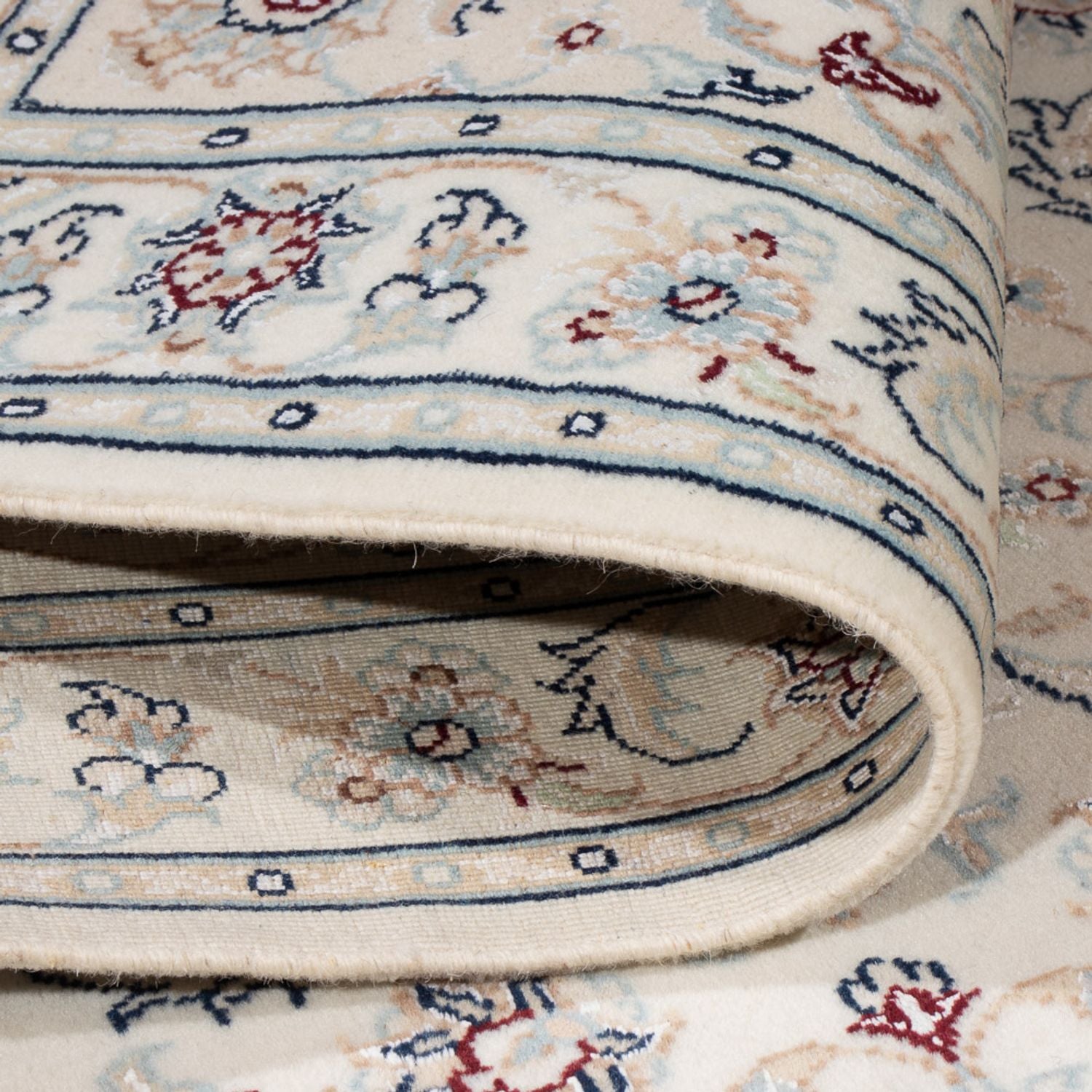 Persisk tæppe - Nain - Premium - 118 x 79 cm - creme