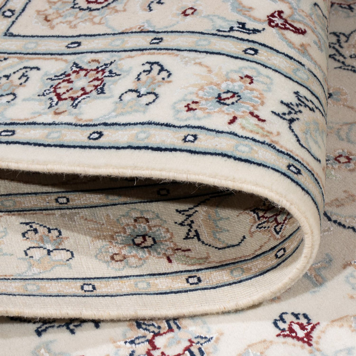 Persisk tæppe - Nain - Premium - 118 x 79 cm - creme