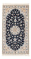 Persisk tæppe - Nain - Premium - 134 x 74 cm - mørkeblå