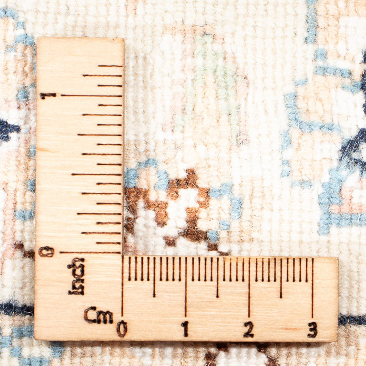 Persisk tæppe - Nain - Premium - 134 x 74 cm - mørkeblå