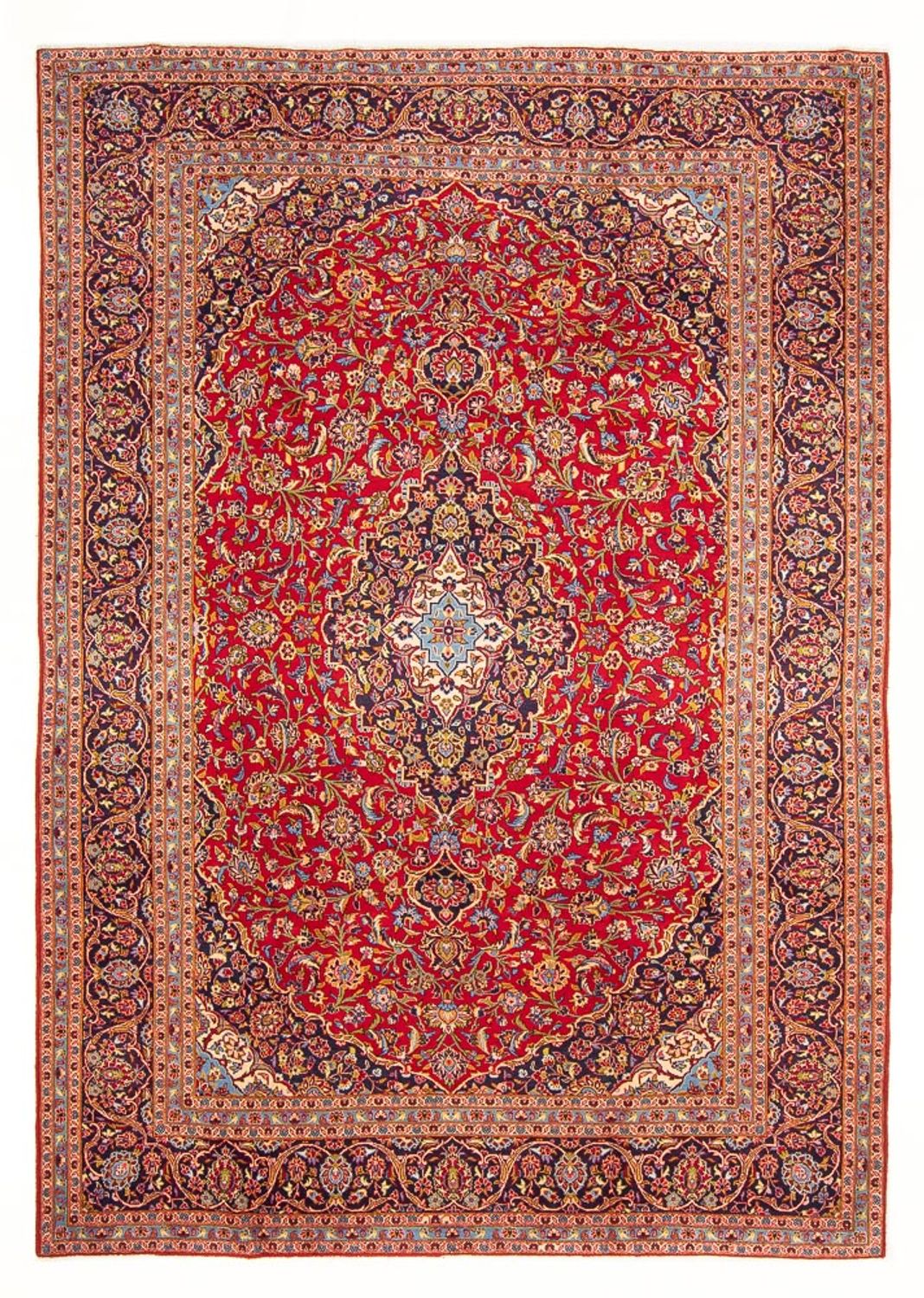 Persisk tæppe - Keshan - 288 x 206 cm - rød