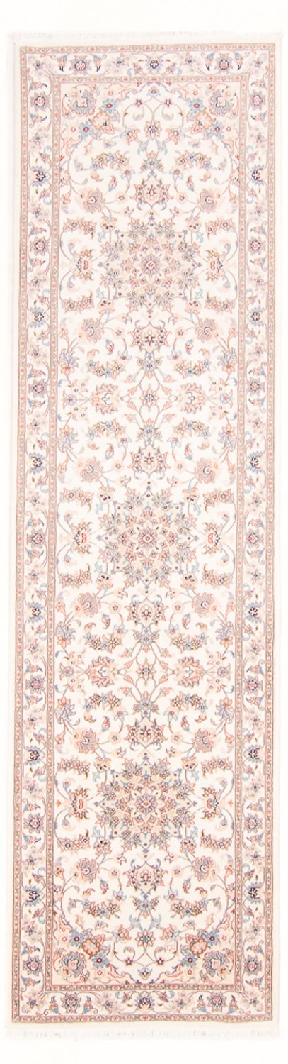 Løber Persisk tæppe - Tabriz - Royal - 296 x 80 cm - creme