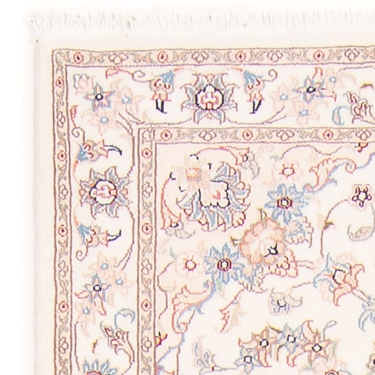 Løber Persisk tæppe - Tabriz - Royal - 296 x 80 cm - creme