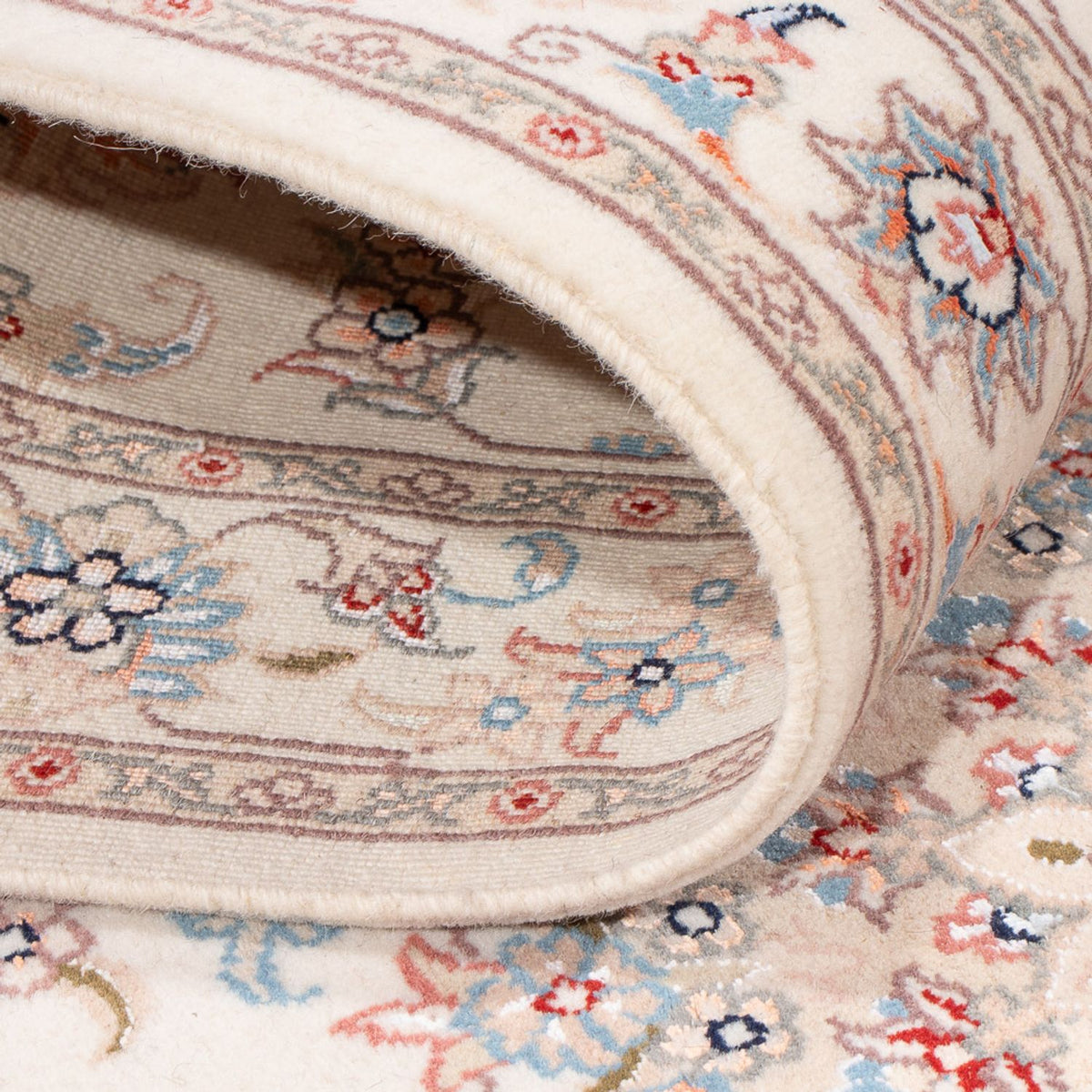 Løber Persisk tæppe - Tabriz - Royal - 296 x 80 cm - creme