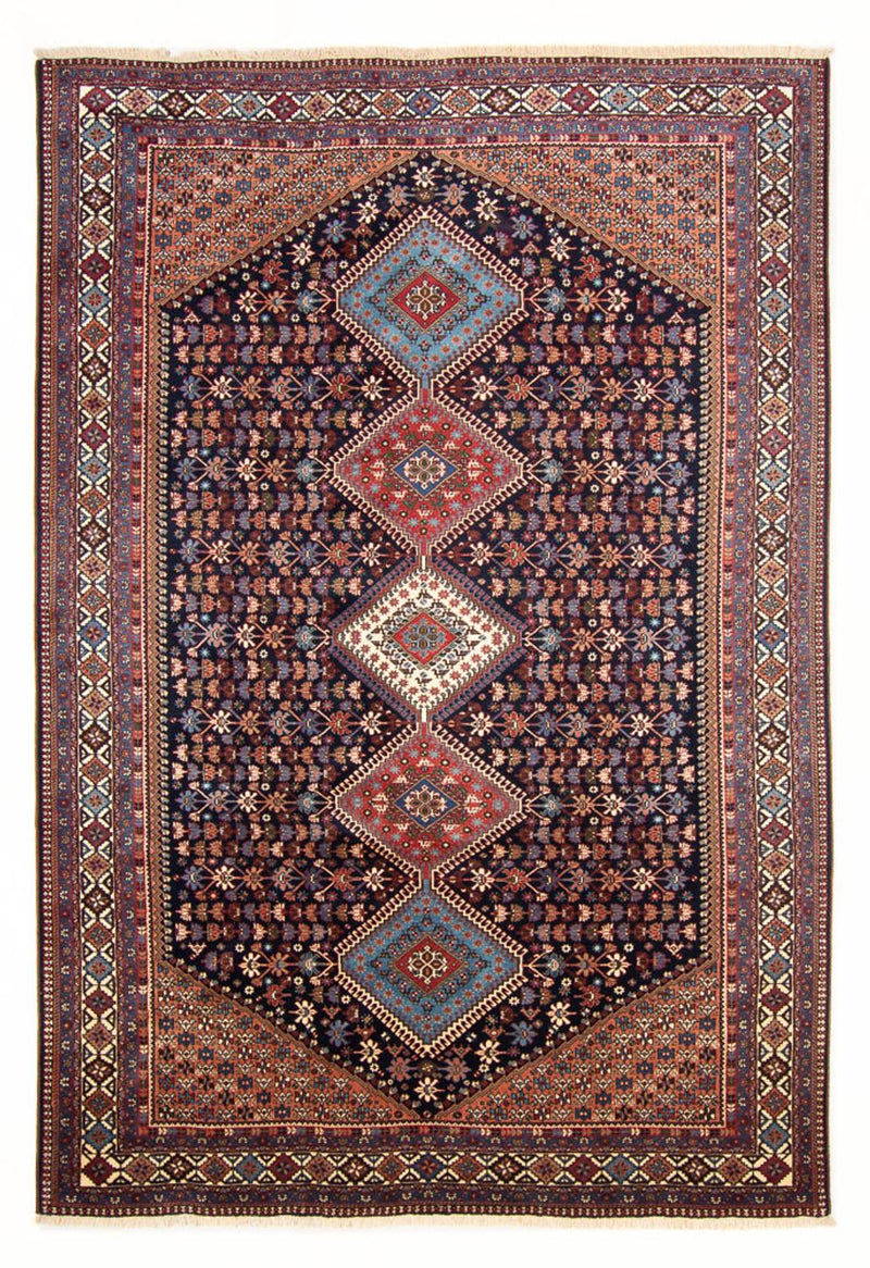Persisk tæppe - Nomadisk - 300 x 204 cm - mørkeblå