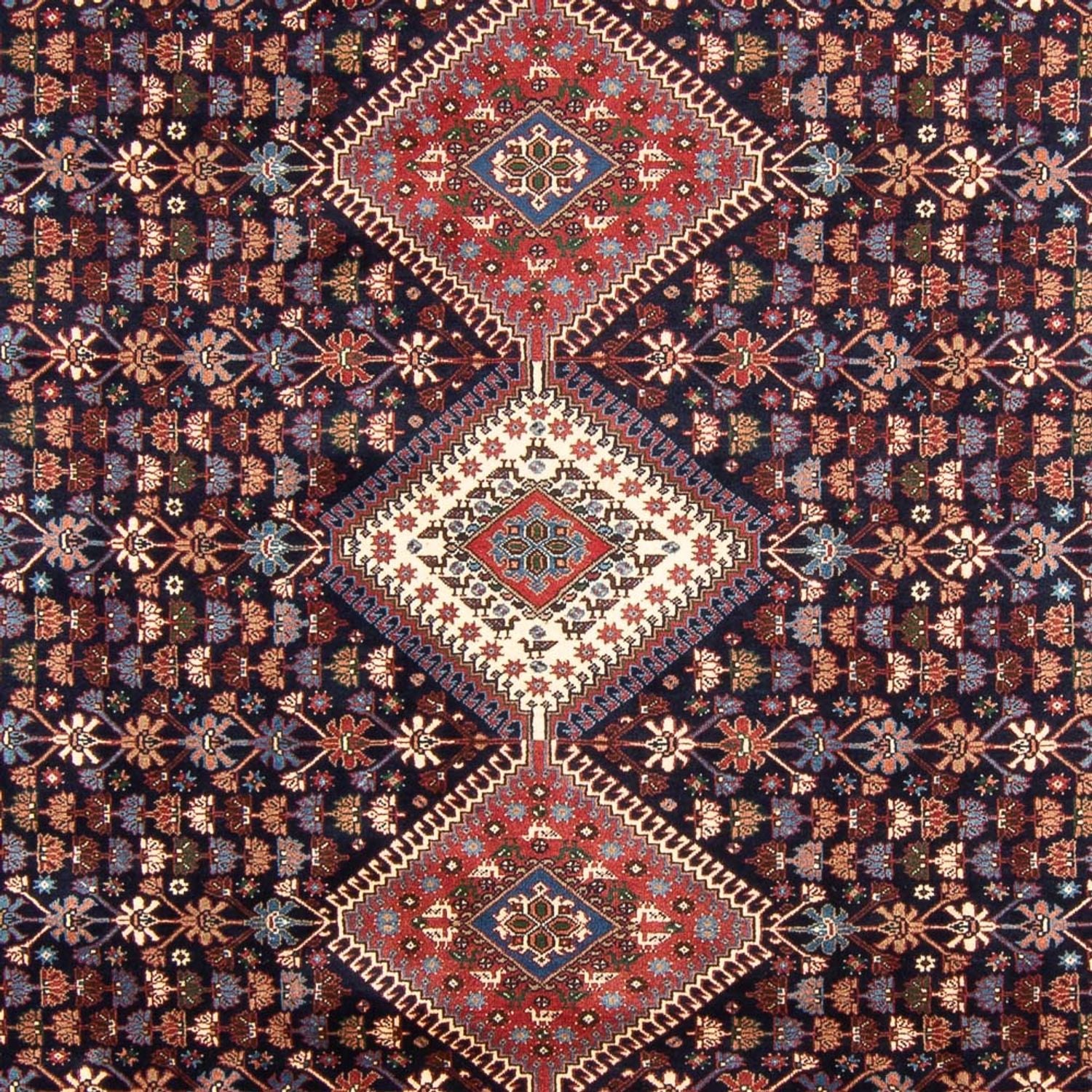 Persisk tæppe - Nomadisk - 300 x 204 cm - mørkeblå