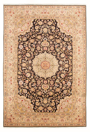 Persisk tæppe - Tabriz - Royal - 296 x 196 cm - mørkeblå