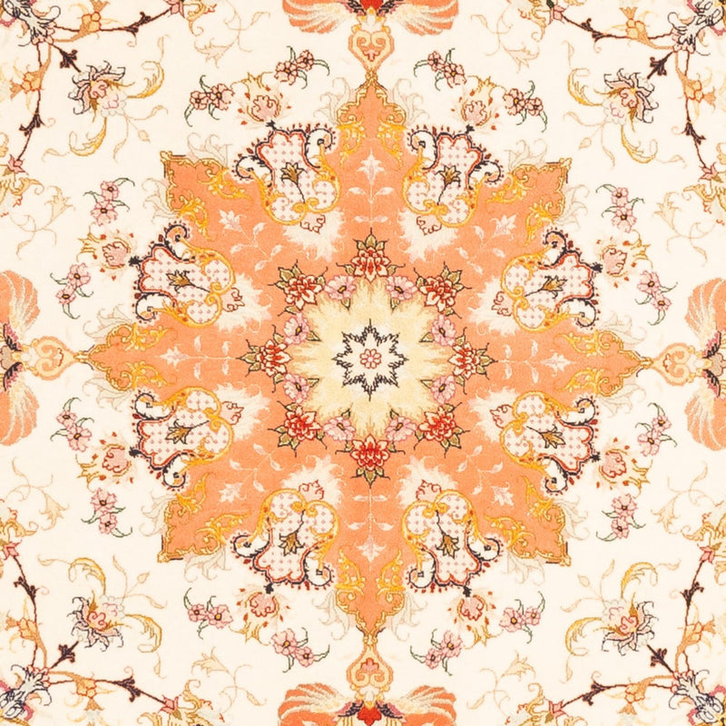 Persisk tæppe - Tabriz - Royal firkantet  - 205 x 203 cm - creme