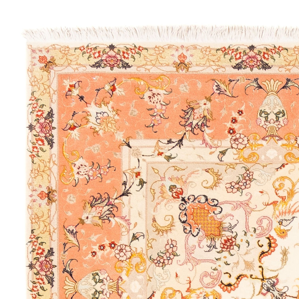 Persisk tæppe - Tabriz - Royal firkantet  - 205 x 203 cm - creme