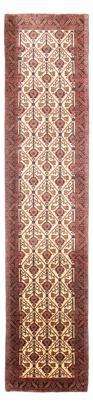 Løber Persisk tæppe - Nomadisk - 414 x 90 cm - beige