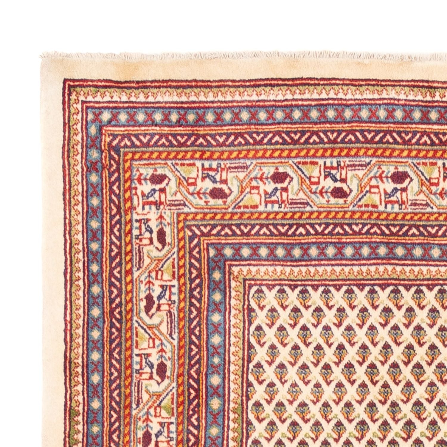 Persisk tæppe - Mir - 254 x 213 cm - lys beige