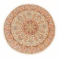Persisk tæppe - Tabriz - Royal rundt  - 200 x 200 cm - creme