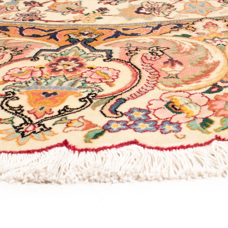 Persisk tæppe - Tabriz - Royal rundt  - 200 x 200 cm - creme