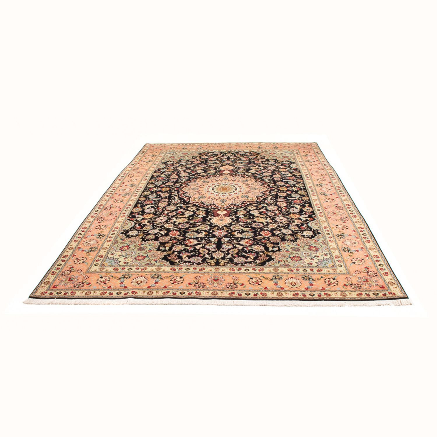Persisk tæppe - Tabriz - Royal - 293 x 207 cm - mørkeblå