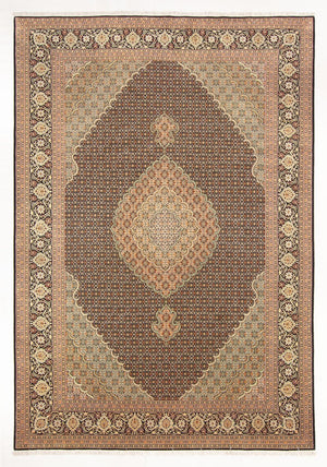 Persisk tæppe - Tabriz - Royal - 296 x 199 cm - mørkeblå