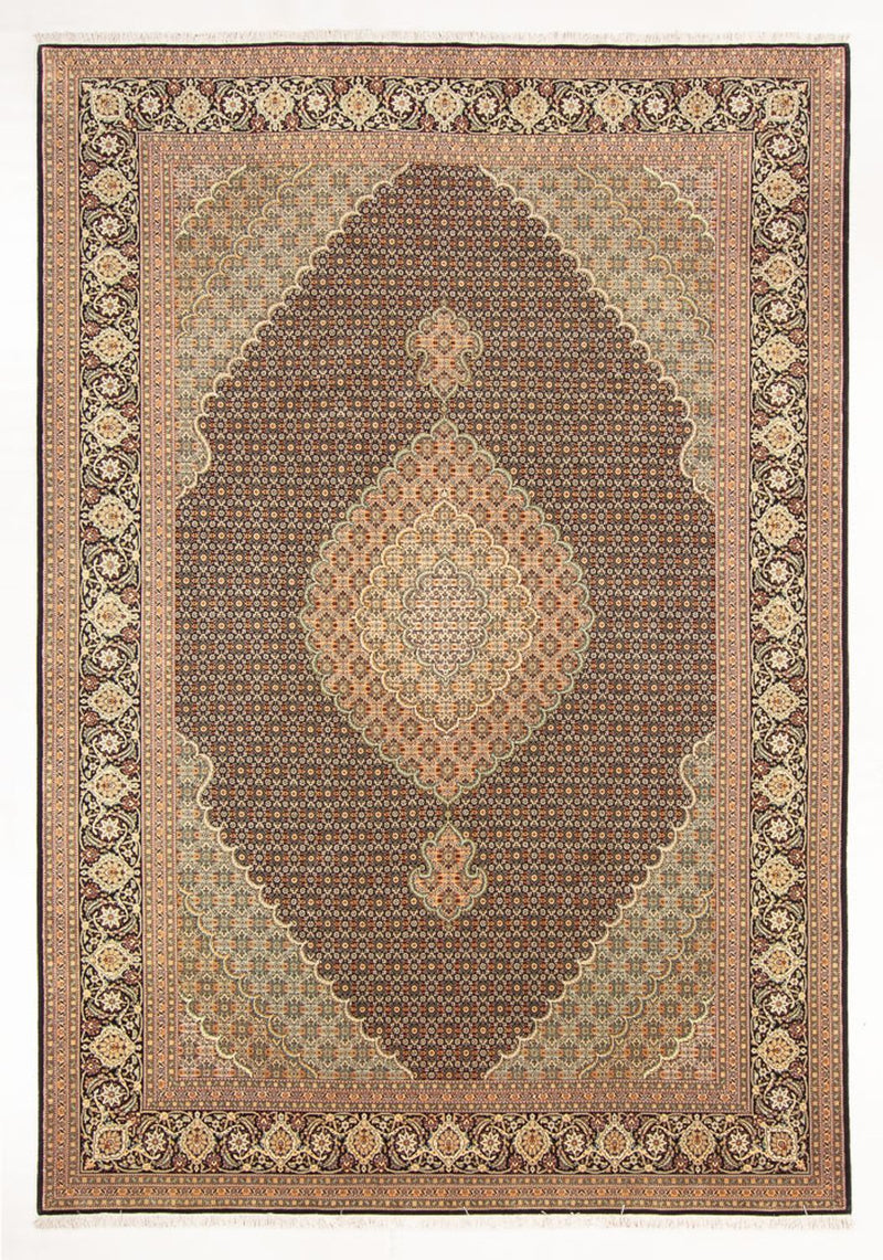 Persisk tæppe - Tabriz - Royal - 296 x 199 cm - mørkeblå
