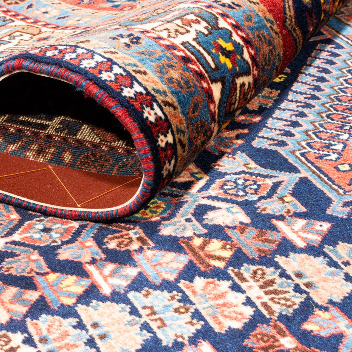 Persisk tæppe - Nomadisk - 248 x 152 cm - mørkeblå