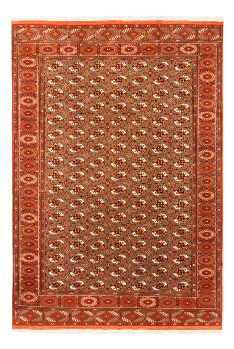 Turkaman-tæppe - 305 x 205 cm - mørk beige
